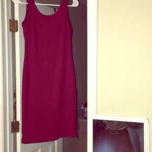 Wine colored dress